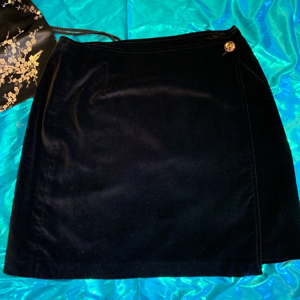 Liz Sport Velvet Wrap Skirt